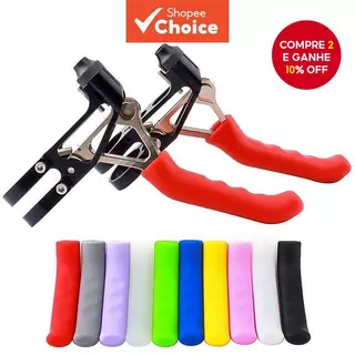 1 Par De Capas De Aperto De Freio De Bicicleta , Protetores De Alavanca Silicone Antiderrapantes Com Absorção De Choque em Oferta na Shopee