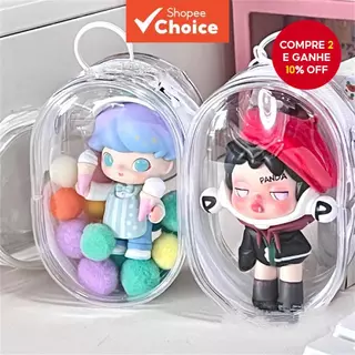 Bolsa De Armazenamento De Boneca Transparente Pingente Capa Protetora Para Decoração De Charme De em Oferta na Shopee
