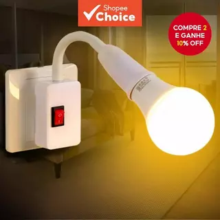 Adaptador De Soquete De Parafuso E27-Suporte De Luz De Parede Plug-In Direto ABS Para Lâmpadas Economizadoras De Energia em Oferta na Shopee