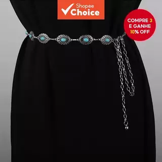 Prata Ajustável Da Corrente Barriga Do Metal Boêmio Empilhável Para Saias Dos Vestidos Das Mulheres em Oferta na Shopee
