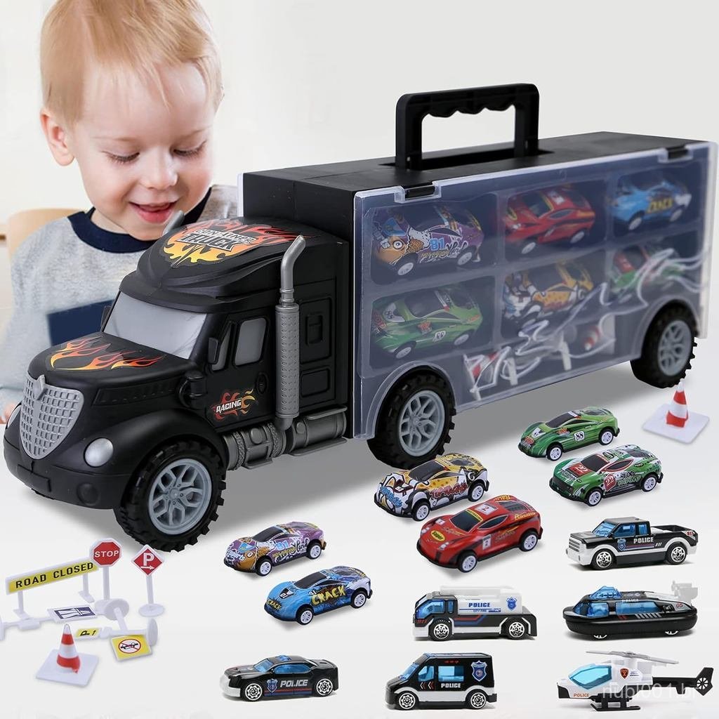 Brinquedos para Meninos de 3-4 Anos, Conjunto de Carros de Transporte ...