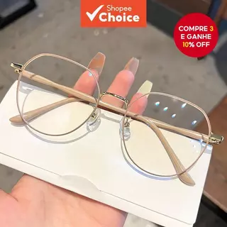 Óculos Anti-Luz Azul Para Crianças , Estudo De Computador , Proteção UV400 , Armação De Metal Leve , Visão HD , Cuidados em Oferta na Shopee