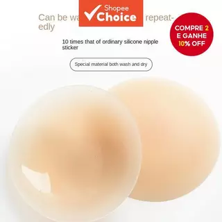 Capas de mamilos de silicone – Sem costura, reutilizáveis e amigáveis à pele em Oferta na Shopee