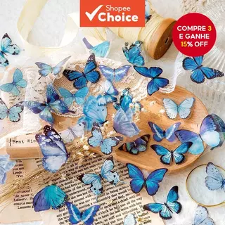 40pcs Adesivos de Parede Borboleta para Decoração de Bolo, Aniversário e Casamento em Oferta na Shopee