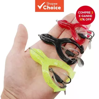 Isca De Sapo Com Cabeça De Cobra 9g/13g/17g , Simulação De Gancho Duplo Para Pesca em Oferta na Shopee