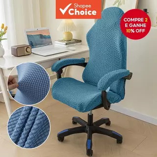 Capa Simples Para Cadeira De Jogos Em Casa , Assento De Computador universal , Apoio De Braço Com Encosto , Giratória El em Oferta na Shopee