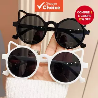 Óculos De Sol Infantis Com Orelha De Gato , Proteção UV Para Bebês , Meninas E Meninos , Ao Ar Livre em Oferta na Shopee