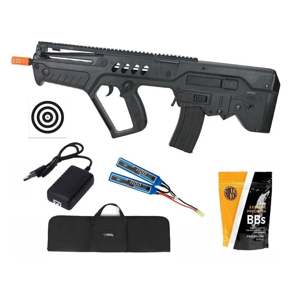 Rifle de Airsoft AEG Tavor IWI TAR-21 Flat Top T21 + Kit | Shopee Brasil