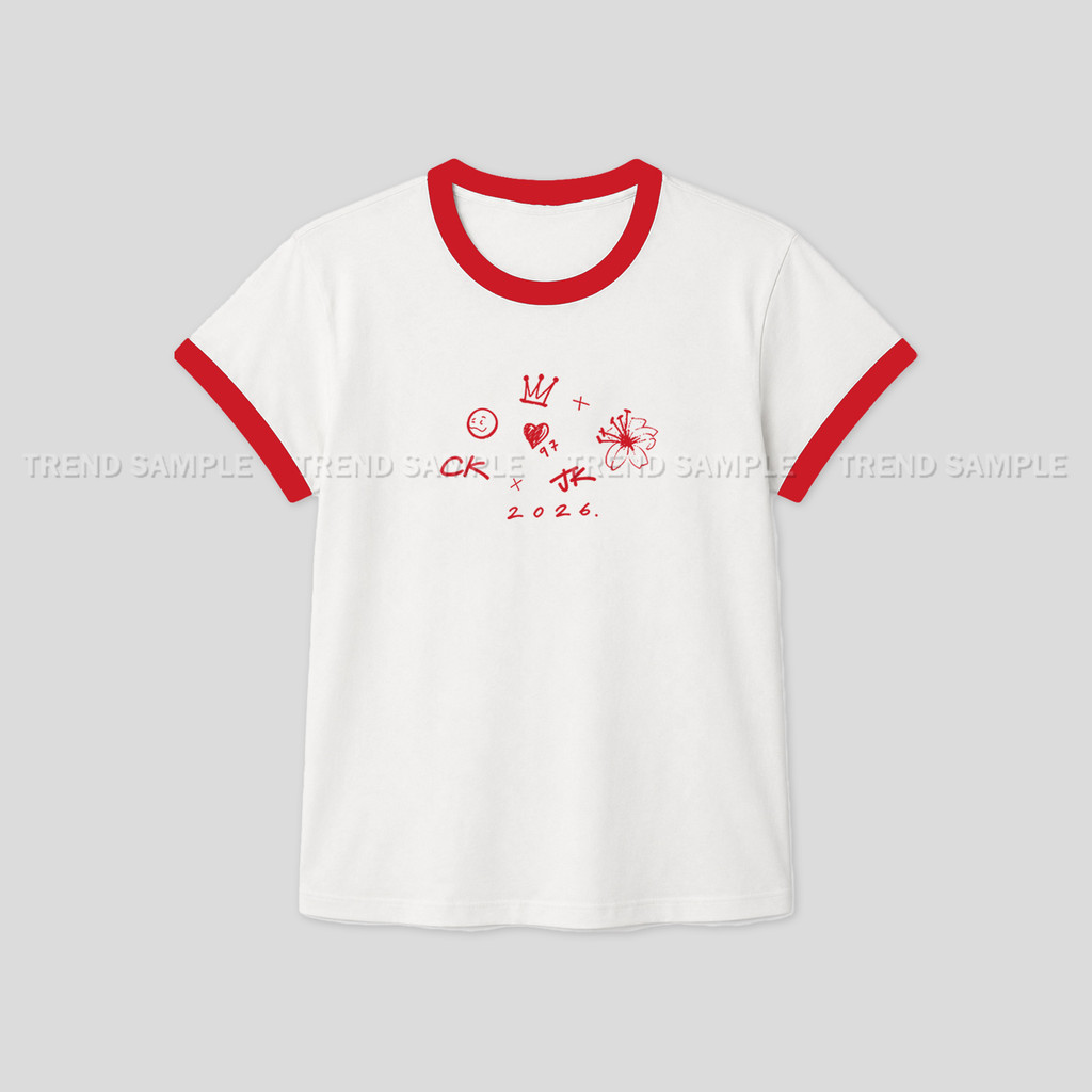 2026 BANGTAN JUNGKOOK JK Mesma Camiseta De Algodão Com Piecing