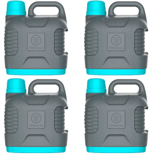 Kit Camping 4 Garrafão Garrafa Térmica 5 Litros SuperTermo Termolar Cor Cinza Plus em Oferta na Shopee