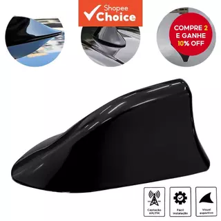Antena Automotiva De Rádio Shark Fin FM Projeto De Sinal Para Todos Os Carros De Teto Curvo em Oferta na Shopee