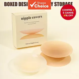 Covers de Silicone Sólido para Seios, Autoadesivos, Invisíveis, Que Escondem Os Mamilos, Evitam Problemas com o em Oferta na Shopee