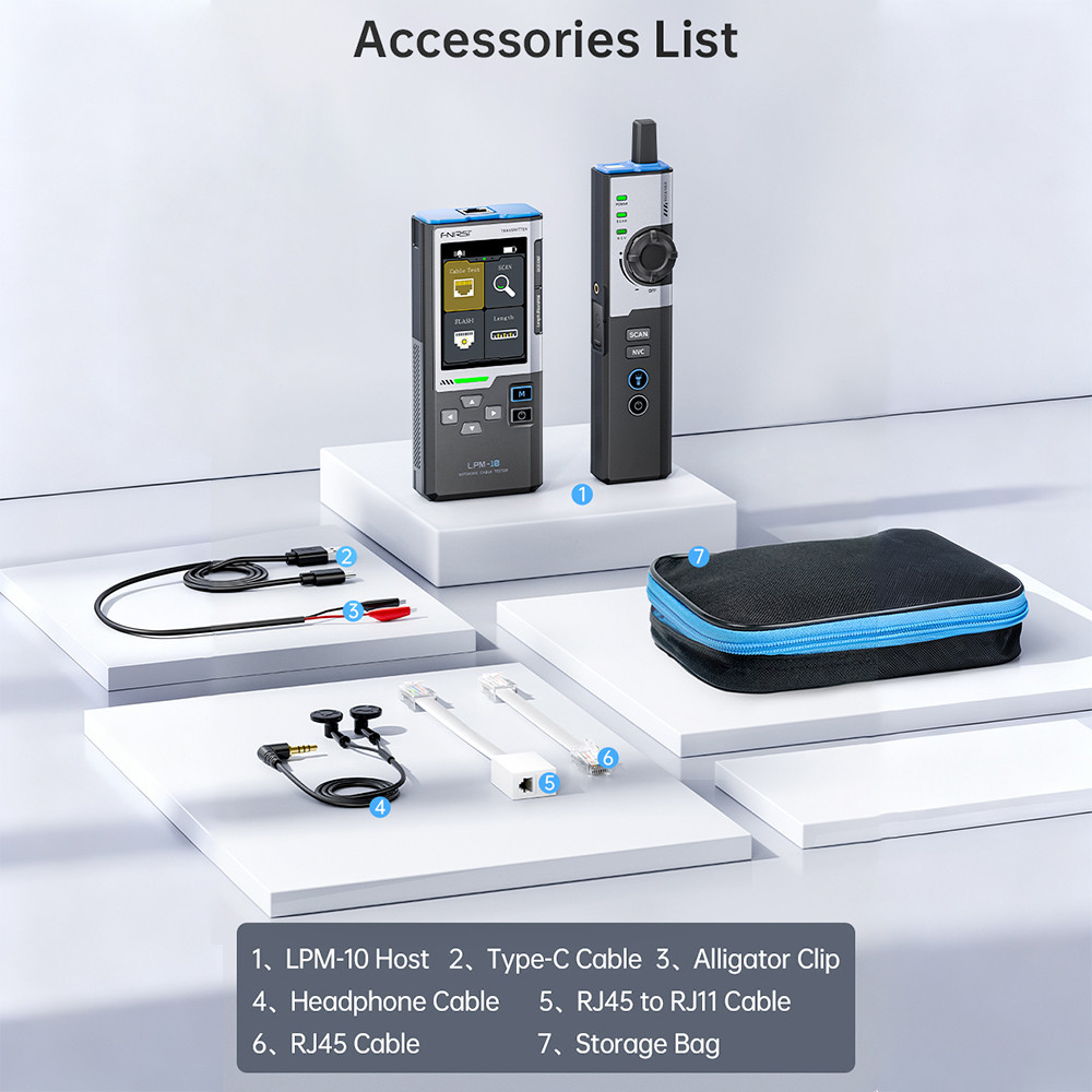 DIYMORE FNIRSI LPM-10A Localizador De Linha De Rede Multifuncional