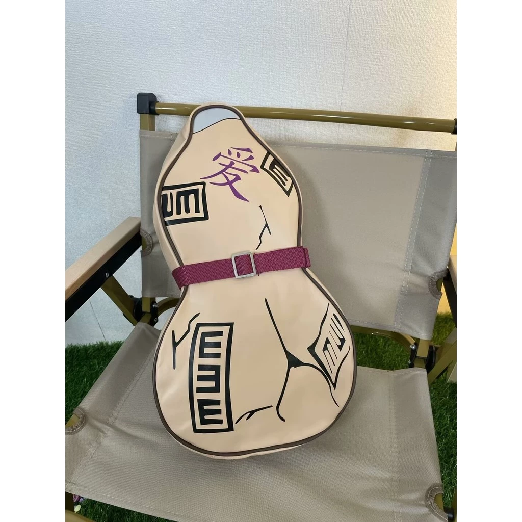 Anime Ninja Gaara cosplay lona cabaça saco modelagem mochila bolsa de ombro estudante saco escolar