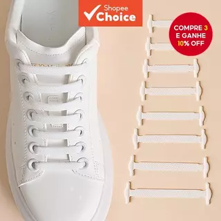 Conjunto de 16 peças de cadarços de silicone sem laço, elásticos e confortáveis para um estilo sem esforço. em Oferta na Shopee