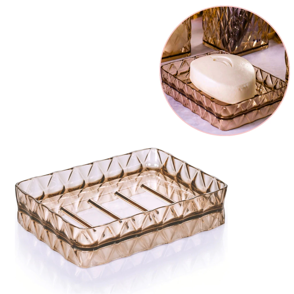 Saboneteiras Porta Sabonete Barra Pia Banheiro Lavabo Lavanderia Luxo Organização Elegante Acrílico