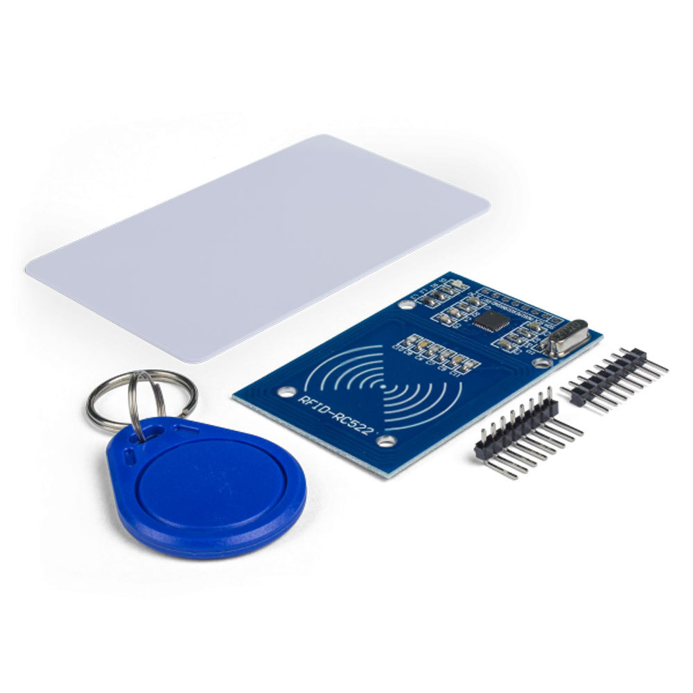 Kit Leitor RFID RC522 + Cartão + Chaveiro TAG MIFARE 13.56MHz Para Arduino / ESP32 / ESP8266 / PIC