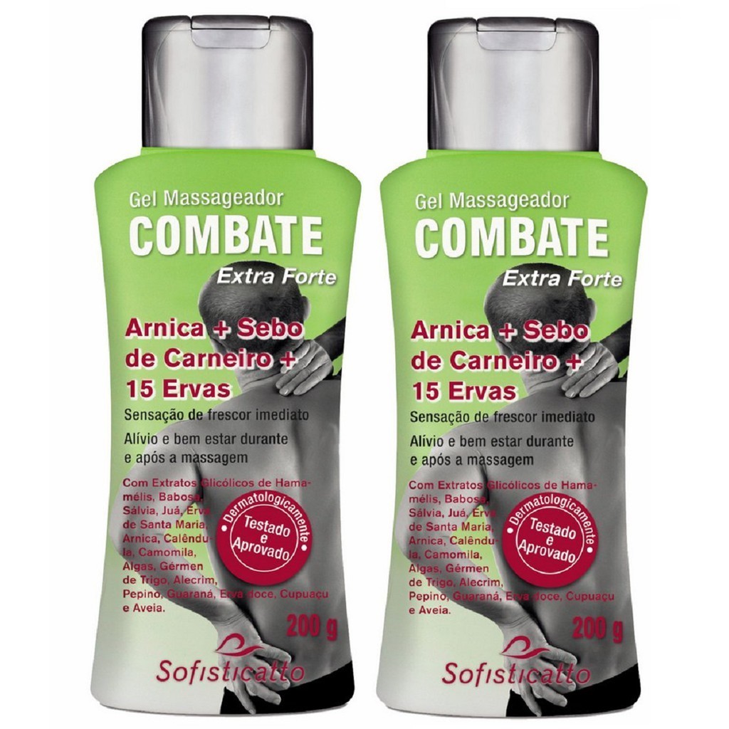 KIT 2 Gel P/ Massagem - Combate Dores Musculares nas pernas pés e ...