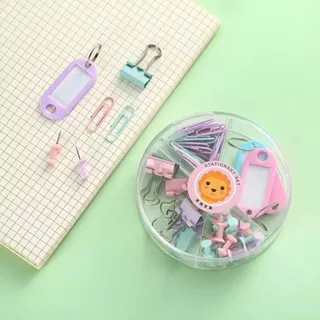 Kit de Clipes, Alfinetes e Prendedores para Escritório – Cores Únicas ou Colorido