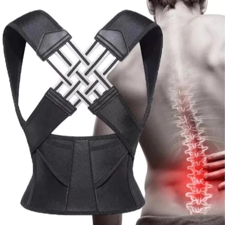 Cinta de Correção Postural Unissex Alinha Coluna Ajusta Postura homem e mulher