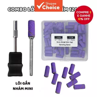 60 Peças 3.1mm Mini Brocas De Mandril Para Lixar Unhas 120 240 Finas Acrílicas Gel Manicure em Oferta na Shopee