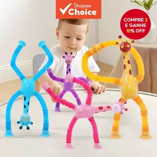4 Conjuntos De Brinquedos De Girafa Telescópicos Iluminados Com Ventosas , Jogo Educacional Para Pais E Filhos , Natal em Oferta na Shopee
