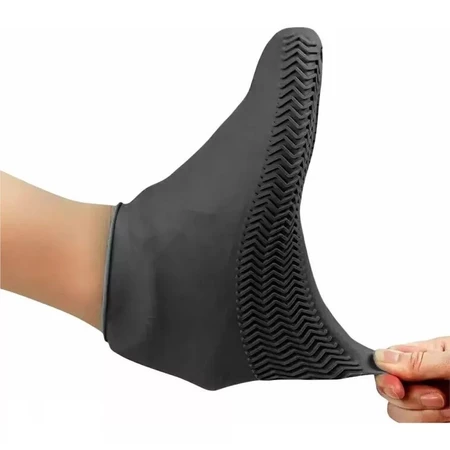 Novo Protetor De Sapato Calçado Silicone Impermeável Para Chuva Antiderrapante Capa Para Tênis M Melhor precos