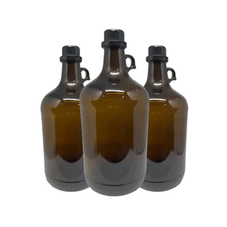 4 Garrafão Growler Vidro 4 Litros Para Cerveja Artesanal