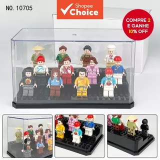 Caixa De Exibição Armazenamento Transparente Capa Poeira Montagem Das Crianças Bloco De Construção Brinquedo Ornamentado em Oferta na Shopee