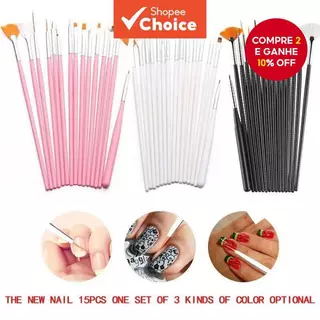 15pcs Pincel de Pintura Detalhe Miniatura para Acrílico, Aquarela, Óleo e Modelos Artísticos em Oferta na Shopee