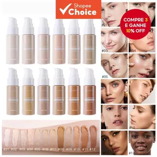 Base corretiva à prova d'água de longa duração com controle de óleo fosco em Oferta na Shopee