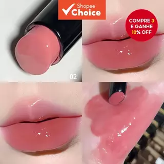 Novo batom espelho coreano, hidratante e não desbotável, não gruda no copo, gloss labial acessível. em Oferta na Shopee