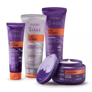 Eudora Kit Siàge Liso Intenso (4 itens) em Oferta na Shopee