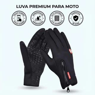 Luva de Motoboy para Moto Térmica Impermeável com Touch Screen Antiderrapante