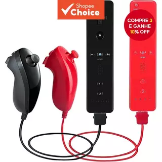 Controlador Sem Fio Gamepad Nunchuck Joystick De Controle Remoto Compatível Com Nintendo Wii Console Joypad em Oferta na Shopee