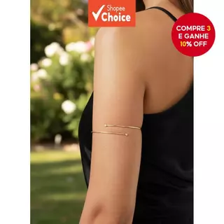 Braçadeira de Pedra Boêmia Ajustável para Mulheres, Bangela Aberta Única, Joia Minimalista para Festival de Verão em Oferta na Shopee