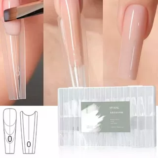 Molde F1 Sanduiche Ultra Fino Alongamento Unha Gel 240pcs Quadrado e Oval Molde Russo Duplo em Oferta na Shopee