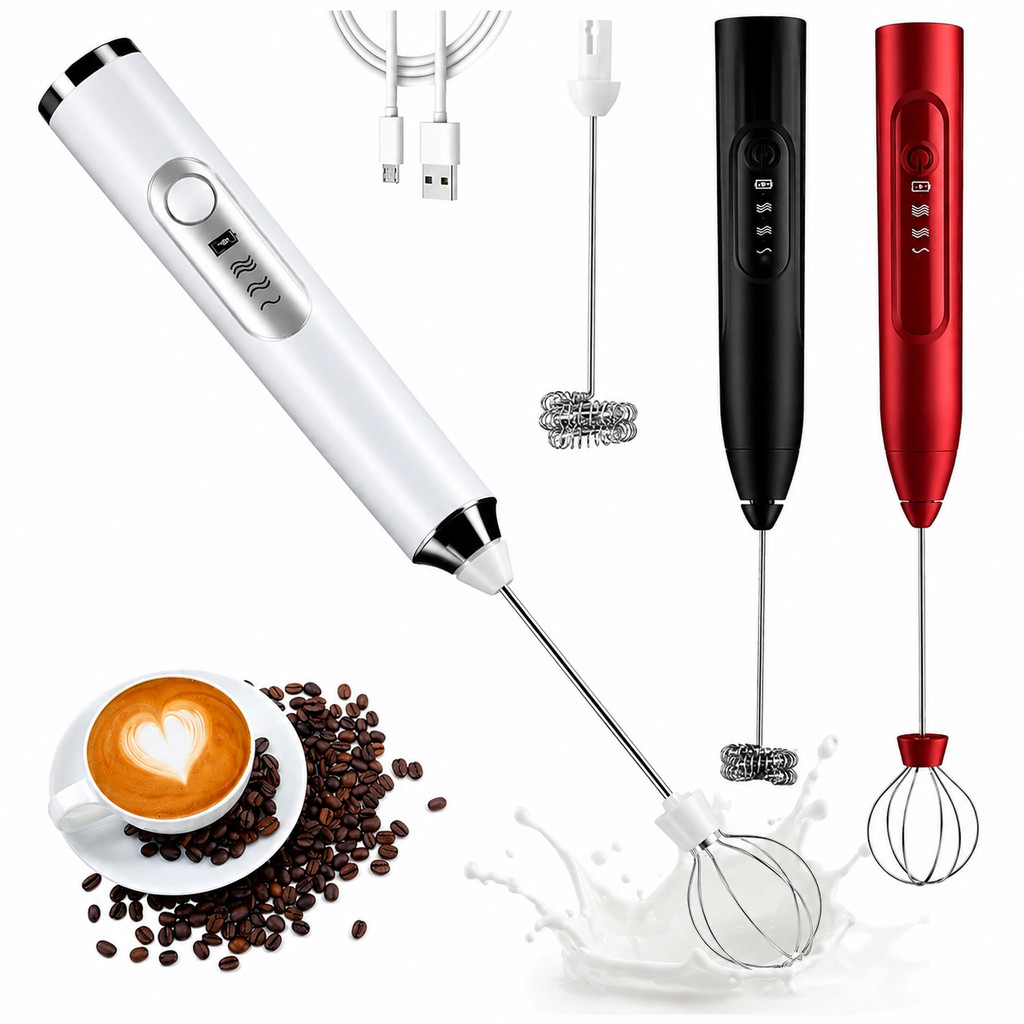 Mini Mixer Elétrico USB 2 em 1 Bebidas Leite Café Clara de O