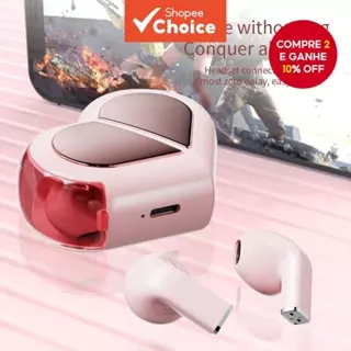 K520 Fones De Ouvido HD Chamadas Em Forma De Amor Deformáveis Som Estéreo Bluetooth Sem Fio Redução Ruído em Oferta na Shopee