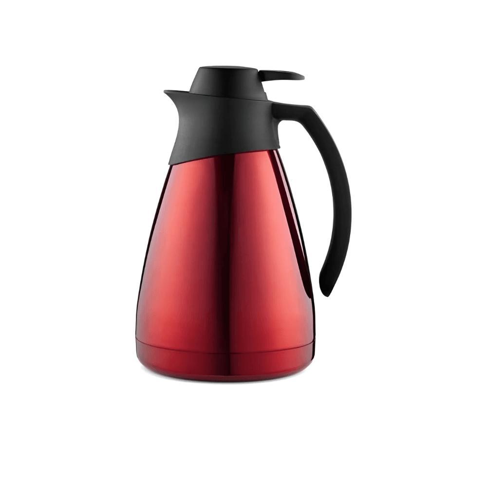 Garrafa Térmica 1L Bule Acolher em Aço Inox Vermelho Termic 