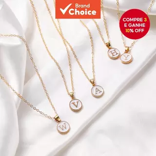 ST KUNKKA Az Alfabeto Pingente Colar Feminino Moda Joias Presente Para Aniversário Natal em Oferta na Shopee