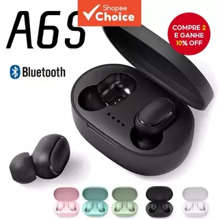 Original A6S Sem Fio Bluetooth Fone De Ouvido 5.3 Esporte Inear Fones Com Microfone Para Todos Os Telefones em Oferta na Shopee