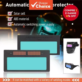 Lente De Capacete De Soldagem Com Escurecimento Automático Movido A Energia Solar Para Proteção Ocular-Óculos De Soldado em Oferta na Shopee