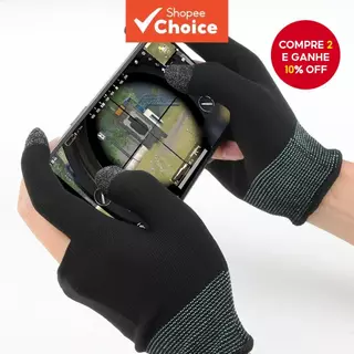 2 Pçs Luvas De Jogo À Prova De Suor Para Jogos PUBG Imprensa Tela Sensível Ao Toque Manga Luva De Dedo Do em Oferta na Shopee