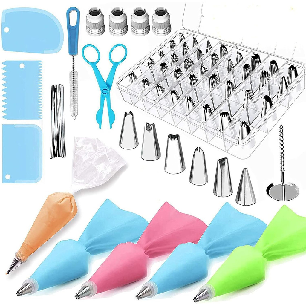 Kit Confeiteiro 72 Peças Bicos Inox Para Confeitar e Decorar