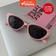Óculos De Sol Olho De Gato Rosa Feminino Retrô Hip Hop Fashion