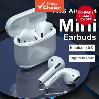 Mini Pro4 TWS Bluetooth Fone De Ouvido Sem Fio Estéreo De Alta Qualidade Intra-Auricular Com Microfone Para Uso Diário em Oferta na Shopee