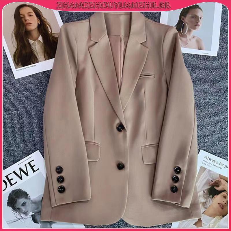 double breasted blazer em Promoção na Shopee Brasil 2026