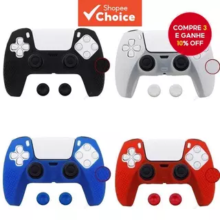 Capa Protetora Macia De Silicone Para Gamepad , Antiderrapante Proteção De Pele PS5 em Oferta na Shopee