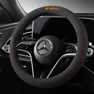 2025 Novo Capa de Volante de Carro em Couro Suede Quatro Estações Universal para Homens e Mulheres Capa de Volante Antid
